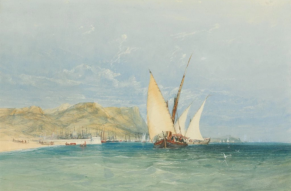 Scena costiera con barche a vela - Yale Center for British Art, New Haven